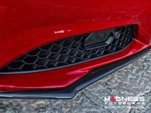 Alfa Romeo Giulia Front Spoiler - Carbon Fiber - Italia Style - Stile Italia - Base Model - V1 - One Piece Design 